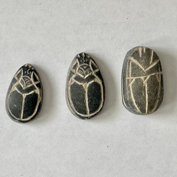 Genuine Egyptian Scarabs for Jewelry Making - Picture 1 of 4